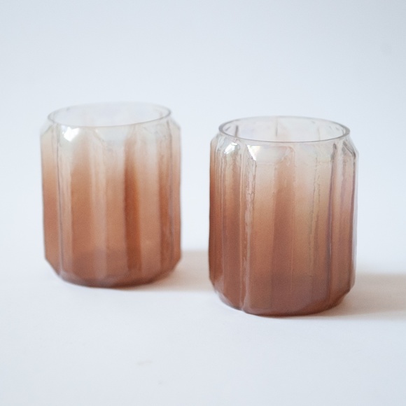 Unbranded Other - Opalescent Hand Blown Ombre Candle Holders